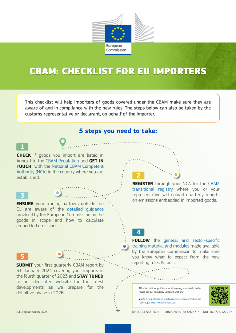 Checklist for EU importers